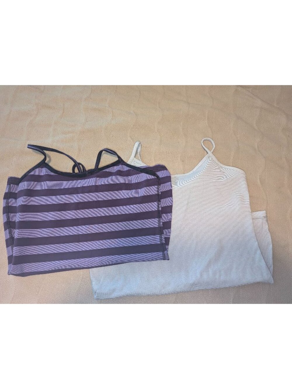 Lululemon Power to the Y tank tops lot of 2 sz 8